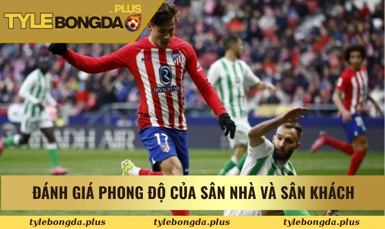 Đánh giá phong độ của sân nhà và sân khách